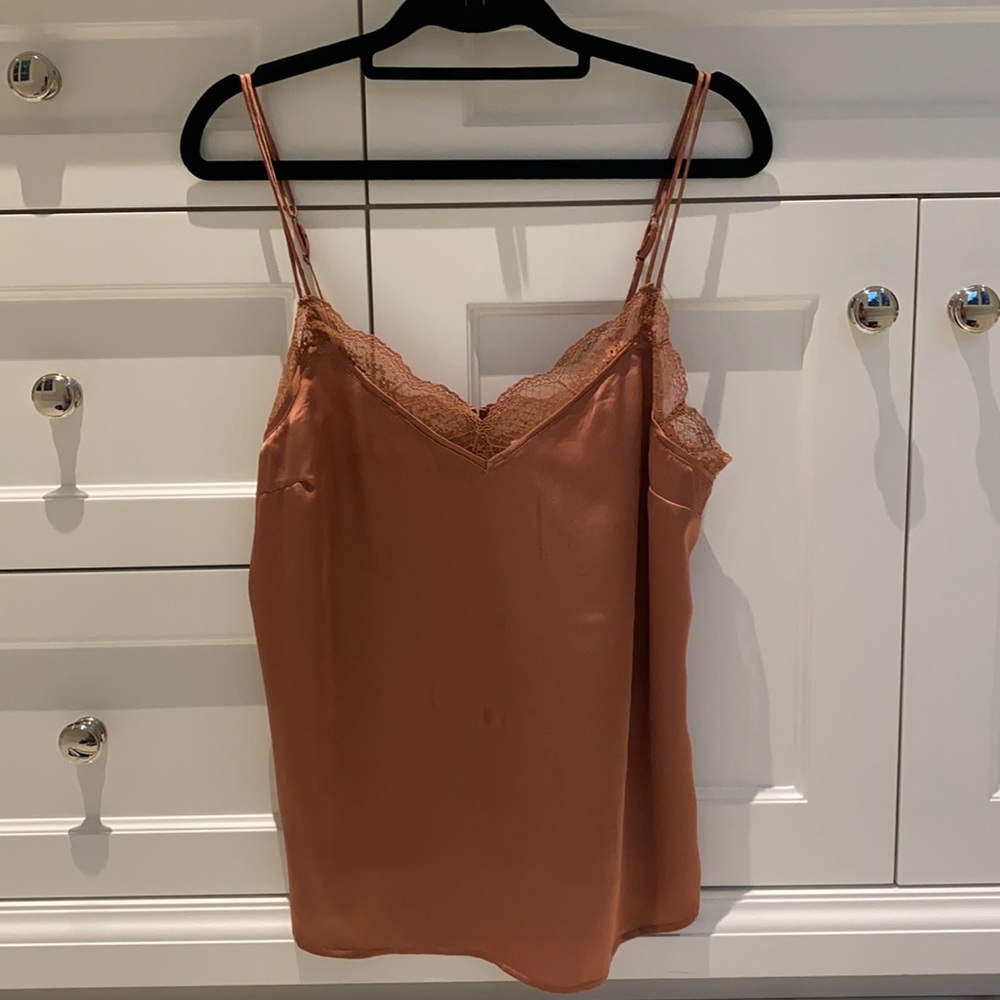Abercrombie & Fitch Double Strap Lace Trim Cami